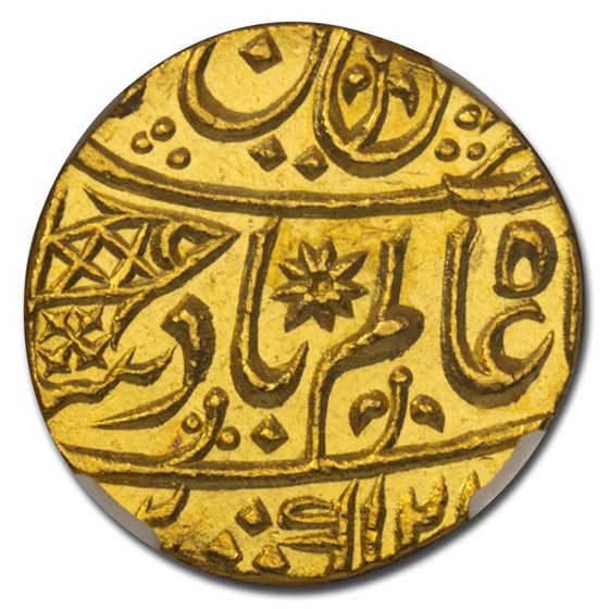 AH 1202//30 India-British Gold Mohur Bengal Presidency MS-64 NGC AH 1202//30 India-British Gold Mohur Bengal Presidency MS-64 NGC